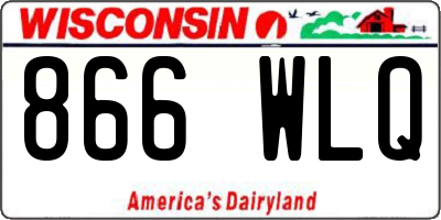 WI license plate 866WLQ