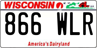WI license plate 866WLR