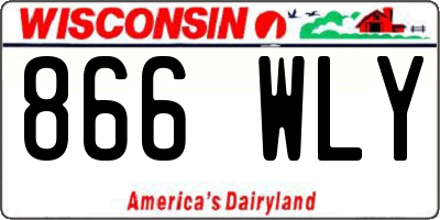 WI license plate 866WLY