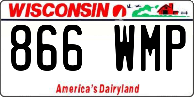 WI license plate 866WMP