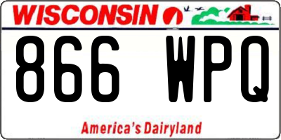 WI license plate 866WPQ