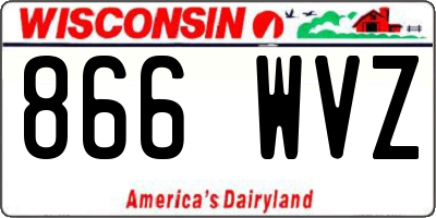 WI license plate 866WVZ