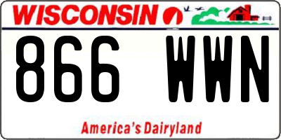 WI license plate 866WWN