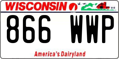 WI license plate 866WWP
