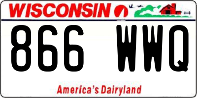 WI license plate 866WWQ