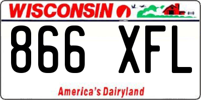 WI license plate 866XFL