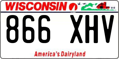 WI license plate 866XHV