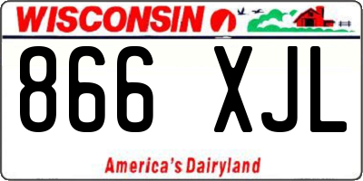 WI license plate 866XJL