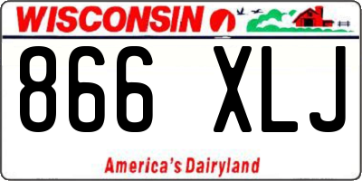 WI license plate 866XLJ