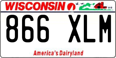 WI license plate 866XLM