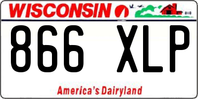 WI license plate 866XLP