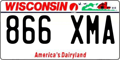 WI license plate 866XMA