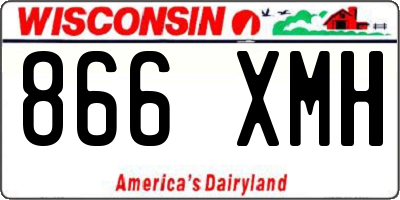 WI license plate 866XMH