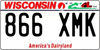 WI license plate 866XMK