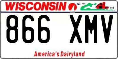 WI license plate 866XMV