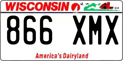 WI license plate 866XMX