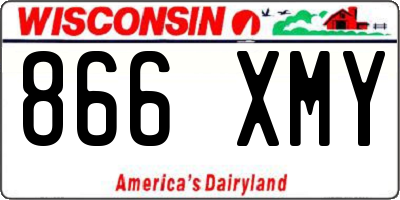 WI license plate 866XMY
