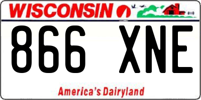 WI license plate 866XNE