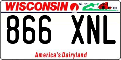 WI license plate 866XNL