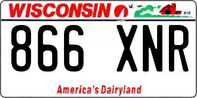 WI license plate 866XNR