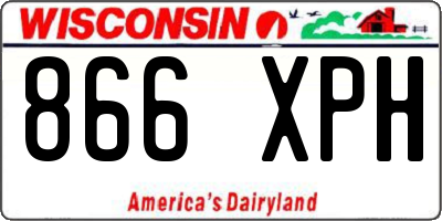 WI license plate 866XPH