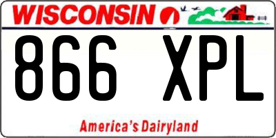 WI license plate 866XPL