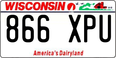 WI license plate 866XPU