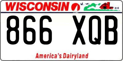 WI license plate 866XQB