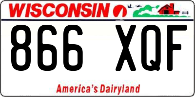 WI license plate 866XQF
