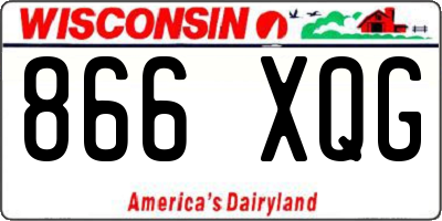WI license plate 866XQG