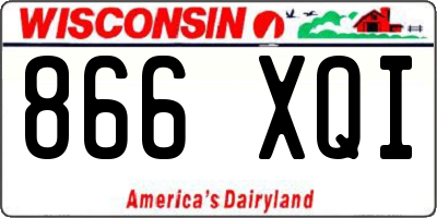 WI license plate 866XQI