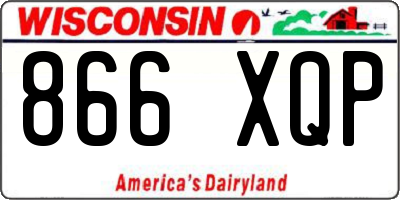 WI license plate 866XQP