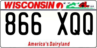 WI license plate 866XQQ