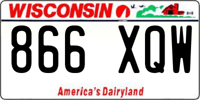 WI license plate 866XQW