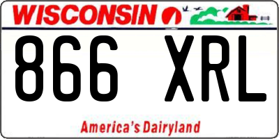 WI license plate 866XRL