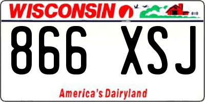 WI license plate 866XSJ