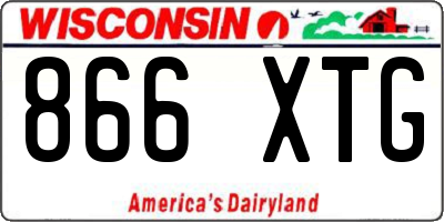 WI license plate 866XTG