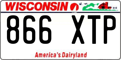 WI license plate 866XTP