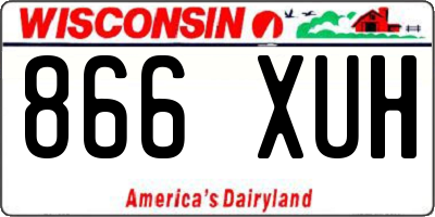 WI license plate 866XUH