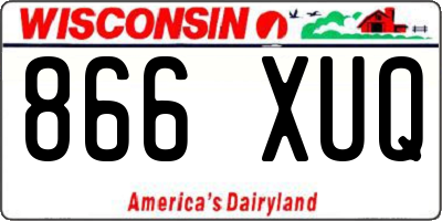 WI license plate 866XUQ