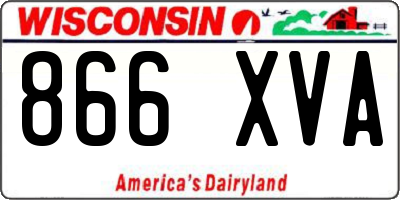 WI license plate 866XVA