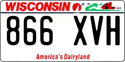 WI license plate 866XVH