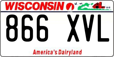 WI license plate 866XVL