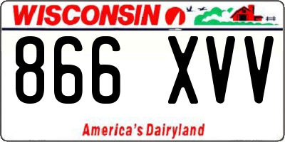 WI license plate 866XVV