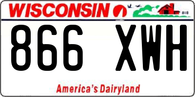 WI license plate 866XWH