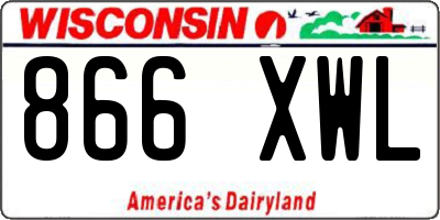 WI license plate 866XWL