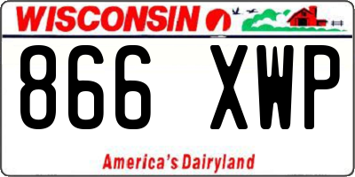 WI license plate 866XWP