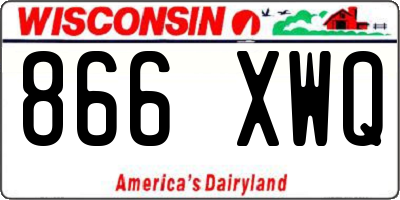 WI license plate 866XWQ