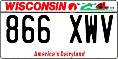 WI license plate 866XWV