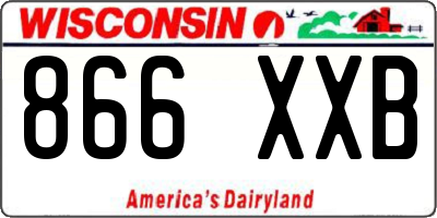 WI license plate 866XXB